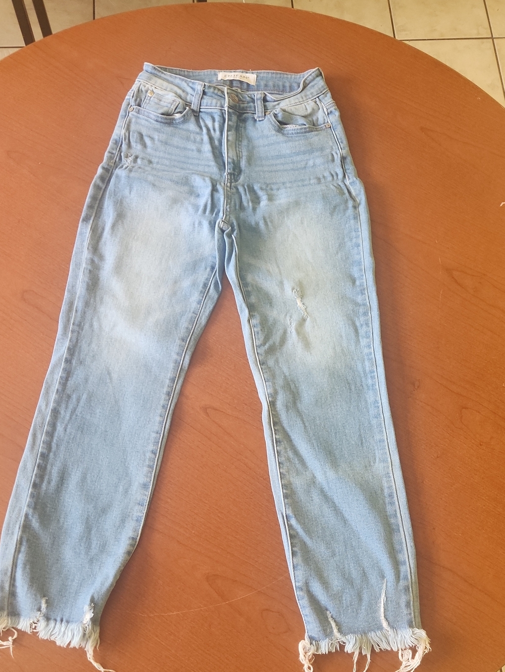 Denim Straight Leg Jeans